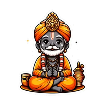 pngtree hindu priest from india sitting cross legged png image_12295958